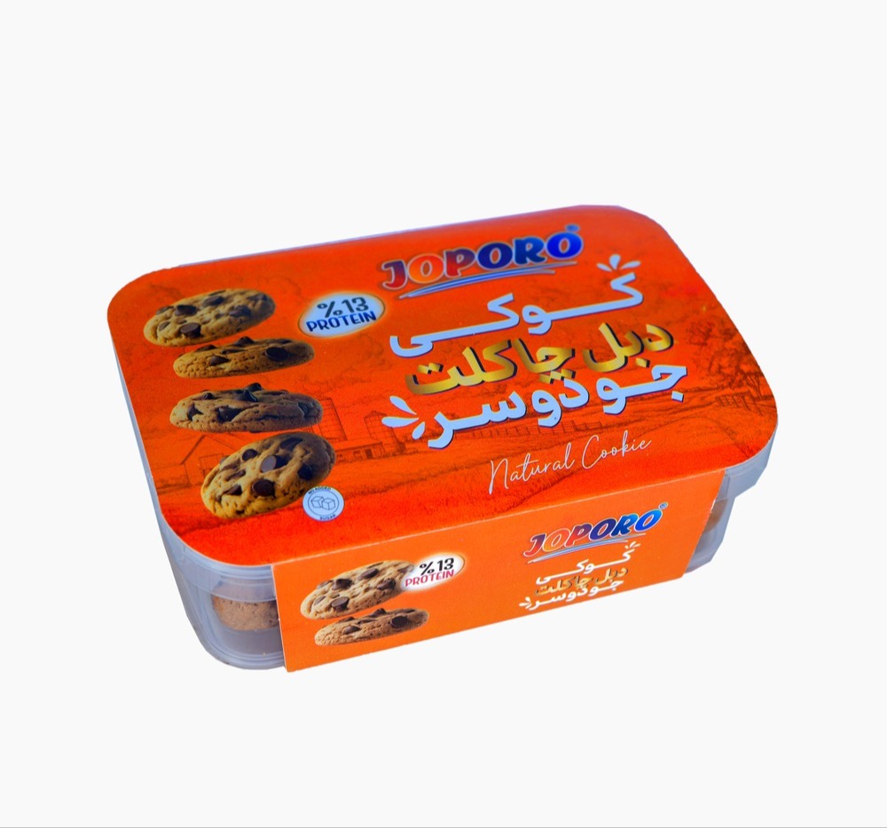 کوکی دبل چاکلت رژیمی بدون شکر با جودوسر و گیاه استویا