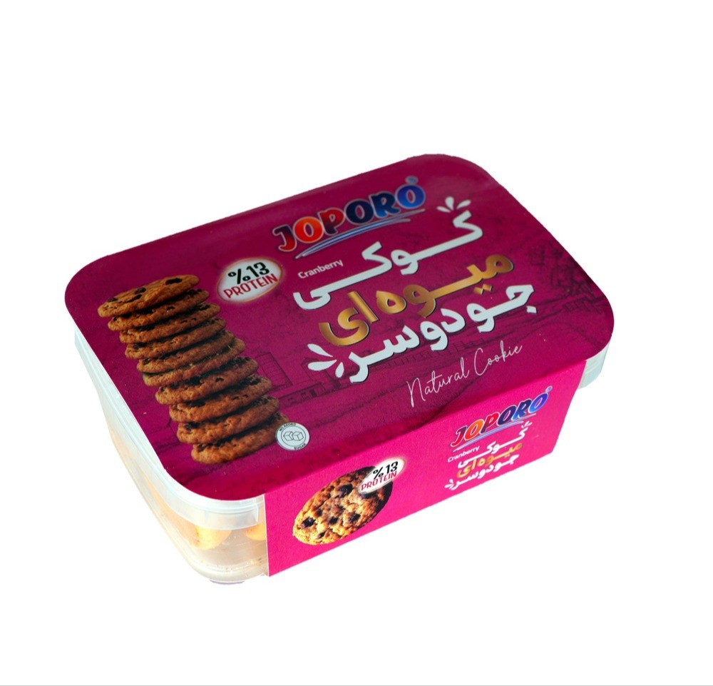 کوکی میوه ای رژیمی بدون شکر با جودوسر و گیاه استویا